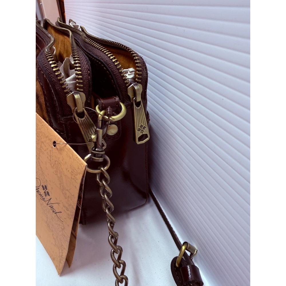 Patricia Nash Chambery LEOPARD ANIMAL Haircalf Crossbody Bag PURSE NWT$199 - Picture 4 of 8